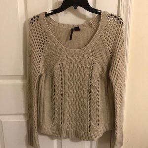 Tan crocheted Sweater